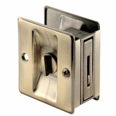 KEEN Antique Brass Pocket Door Privacy Lock KE337971